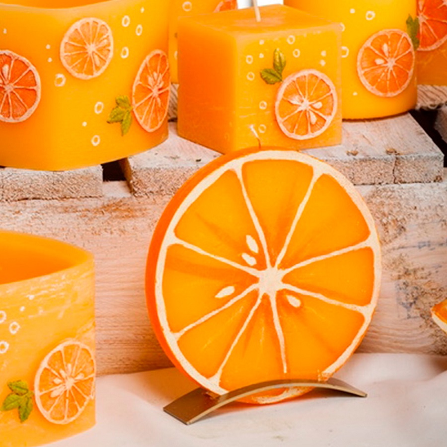 Свеча "Апельсин" с ароматом